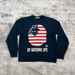 Authentic Bape 2000’s USA Ape Head Crewneck M